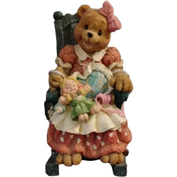 Hallmark Mama Bear In A Rocking Chair Music Box Figurine "Sunshine of My Life" - Picture 1 of 4